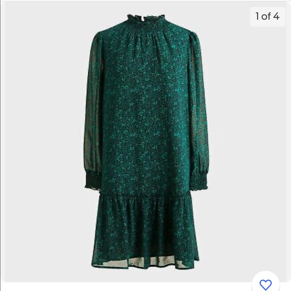 Jcrew black drop waist dress